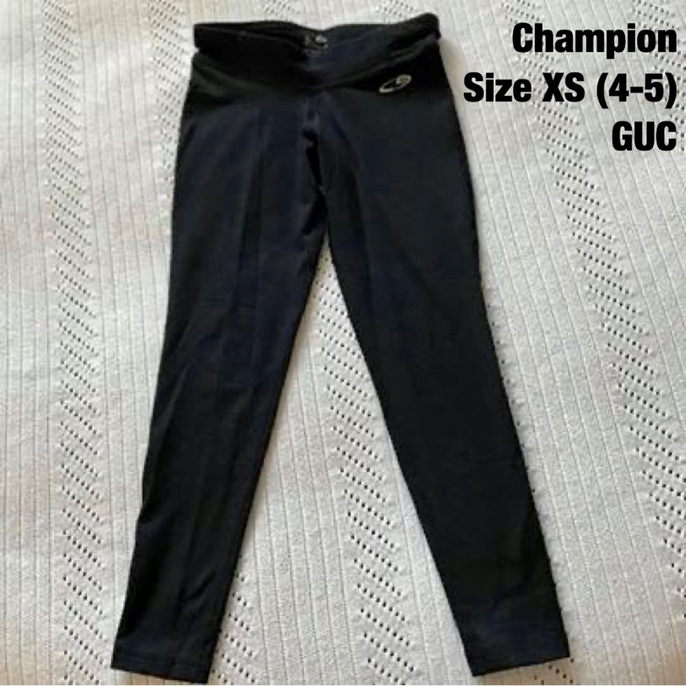Champion Leggings Girls Size XS (4-5) Black